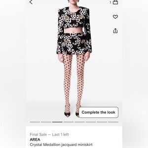 Area Jacquard Mini-skirt